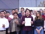 Morena acude al INE para solicitar la cancelación del registro del PAN como partido político.