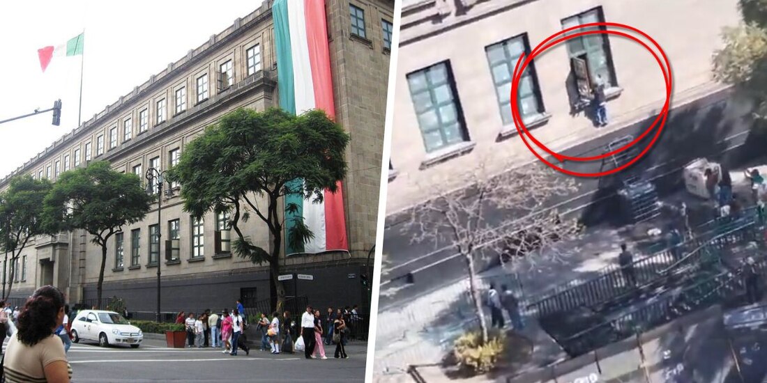 Vandalizan edificio de la SCJN en el Centro CDMX; intentan ingresar por una ventana.
