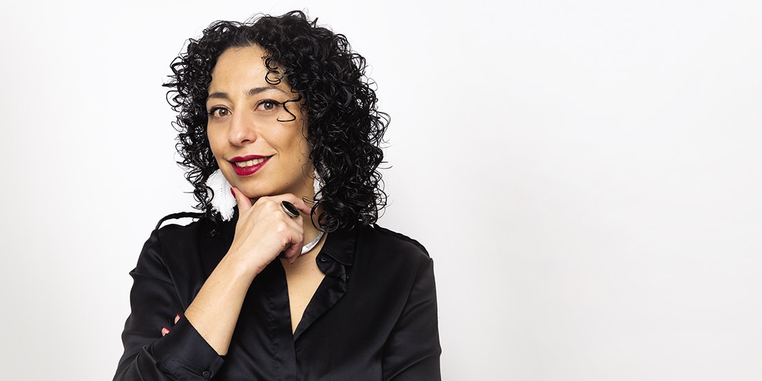 MERCEDES Alvarado Miranda en sesión fotográfica.