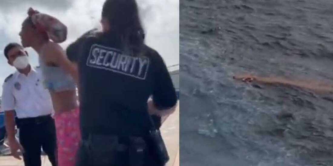 Pasajera de crucero se lanza al mar tras discutir con un hombre en el jacuzzi