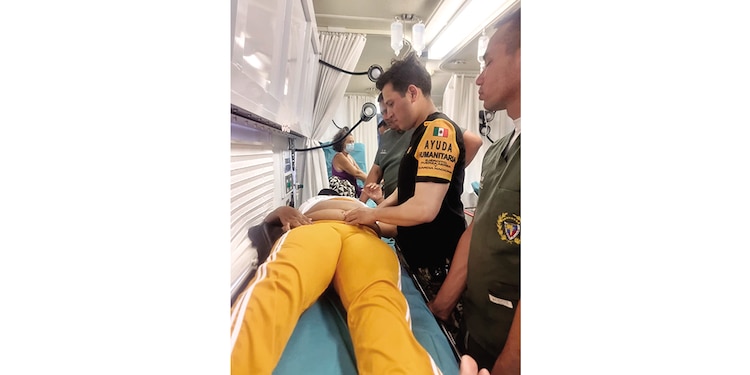 El militar Winstong Huerta fue a consulta por un dolor.