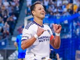 Javier "Chicharito" Hernández celebra un gol con el Galaxy de la MLS