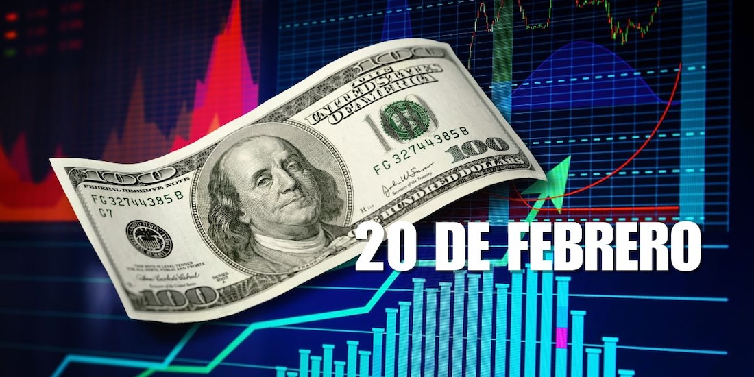 Este es el precio del dólar hoy, 20 de febrero.