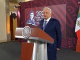 AMLO este martes en Palacio Nacional.