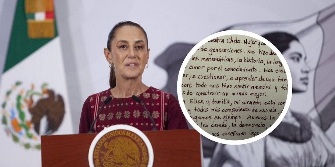 Claudia Sheinbaum lamentó fallecimiento de "Chela", maestra durante su etapa estudiantil.