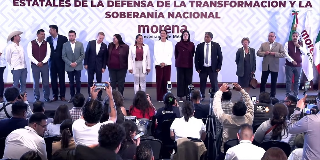 Conferencia de prensa de Morena.