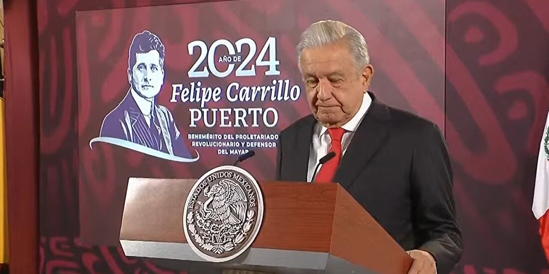 Andrés Manuel López Obrador este 11 de enero del 2024.