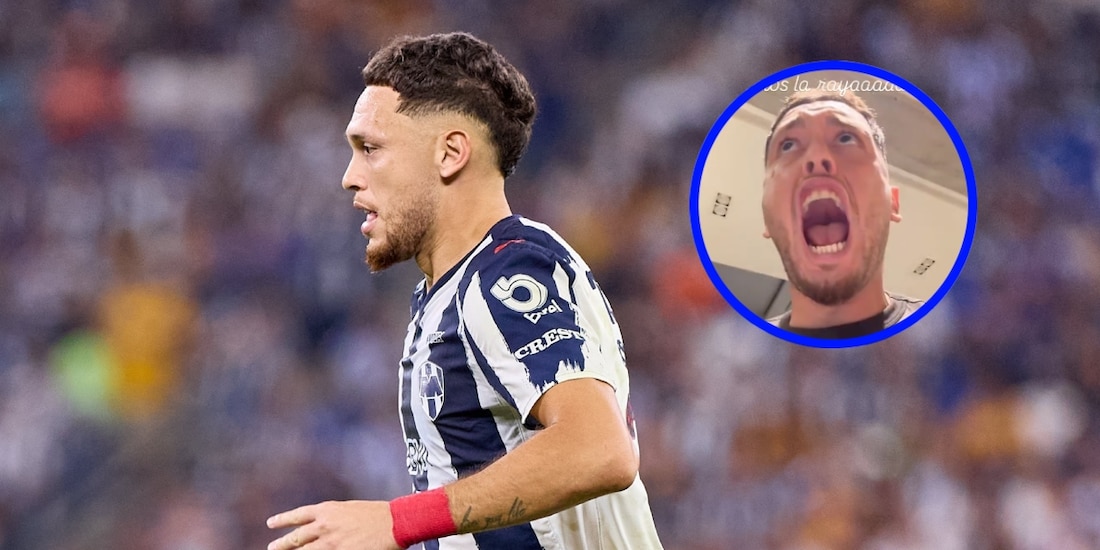Lucas Rayados llegó hasta el llanto en su festejo por el pase del Monterrey a las semifinales del Apertura 2025.