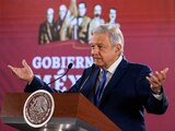 AMLO en conferencia de prensa.