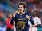 Sebastián Córdoba se lamenta en el juego entre Pumas y Cincinnati en la Leagues Cup 2026.