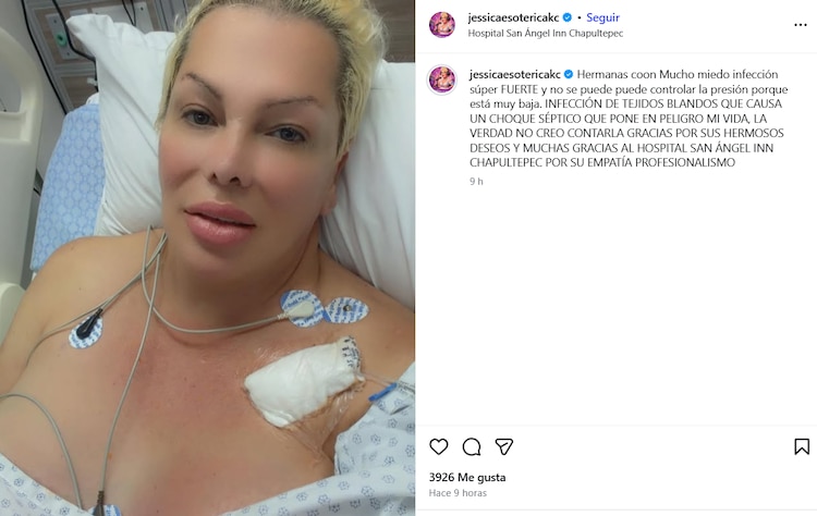 La influencer lleva tiempo con complicaciones en su salud