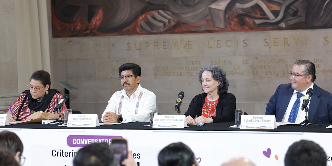 En la imagen el Ministro Presidente de la Corte.