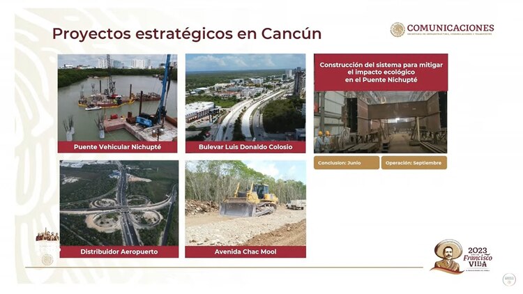 Proyectos de Cancún, presentados por Jorge Nuño en la "mañanera".