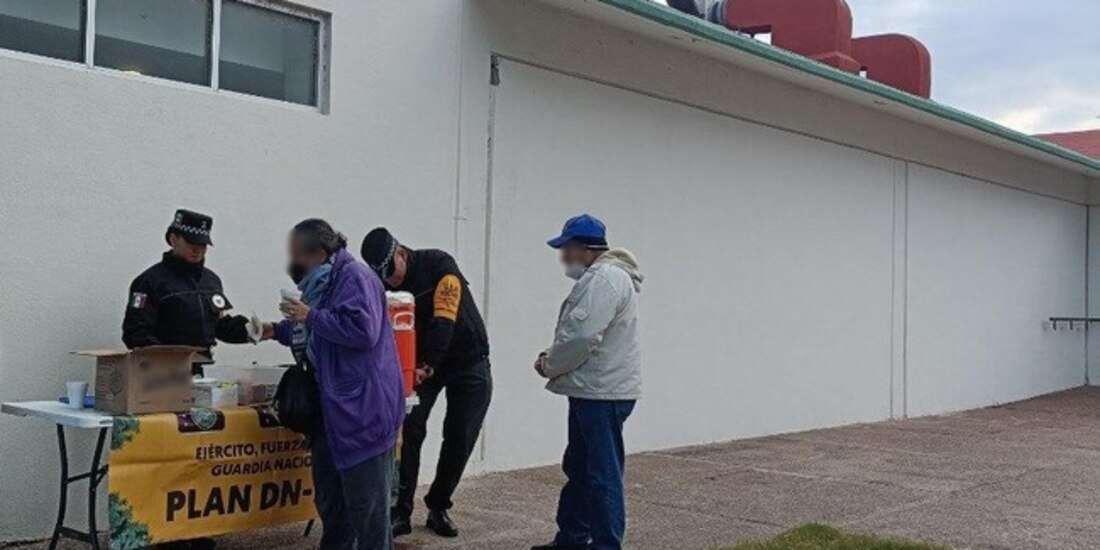 La Guardia Nacional activó el Plan DN-III-E en Coahuila y Tamaulipas debido a las bajas temperaturas causadas por el frente frío número 25.