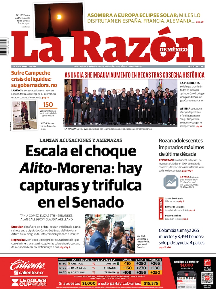 La Razón 13 Agosto 2026