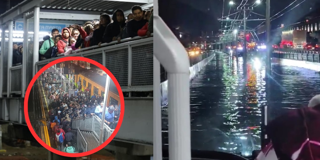Colapso en drenaje inunda la Línea A del Metro y deja fuera de servicio varias estaciones
