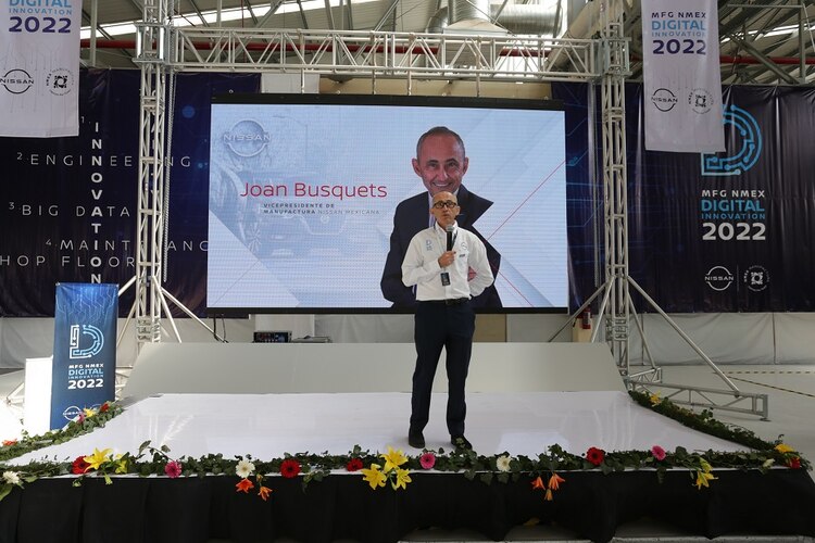 A través de Nissan Digital Acceleration retomamos las mejores prácticas de la industria 4.0, comentó Joan Busquets, vicepresidente de Manufactura de Nissan Mexicana.
