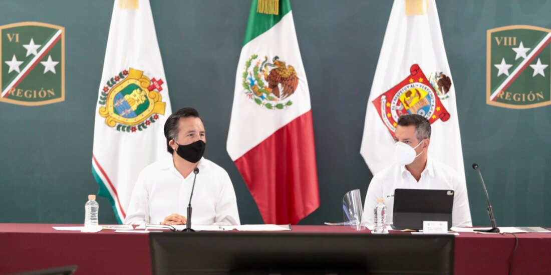 Cuitláhuac García y Alejandro Murat.