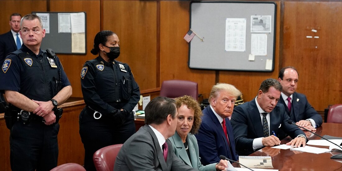 El juicio donde está Donald Trump.