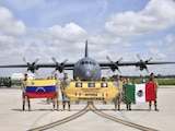 Elementos de la Secretaría de la Defensa Nacional coordinaron el pesaje y embalaje de los suministros destinados a la población civil sudamericana.