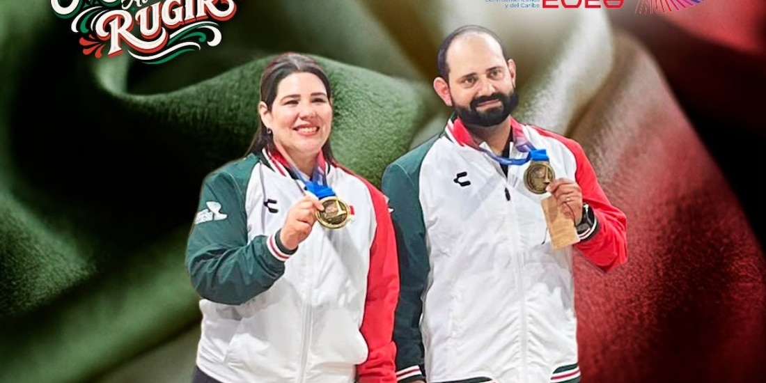 Alejandra Zavala y Daniel Urquiza ganaron oro en tiro deportivo en Santo Domingo 2026.