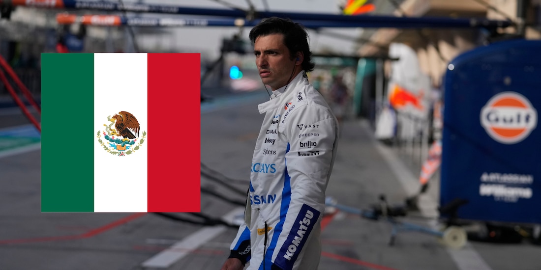 Carlos Sainz se hizo un espectacular bronceado en tierras mexicanas.