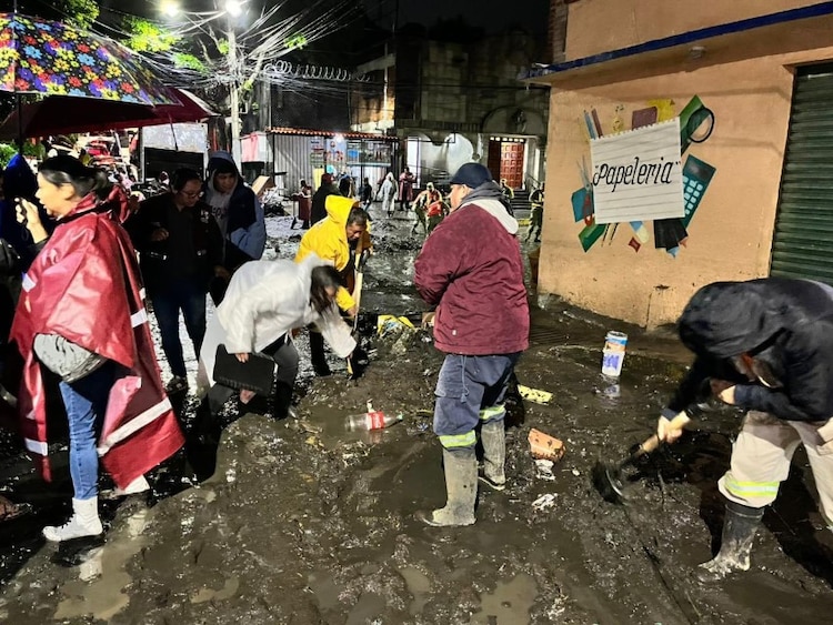 Inundaciones en la Magdalena Contreras.