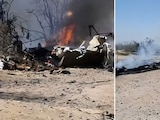 Restos de la avioneta turística que se accidentó cerca de las Líneas de Nazca, en el sur de Perú, donde murieron 13 personas durante un vuelo de observación.