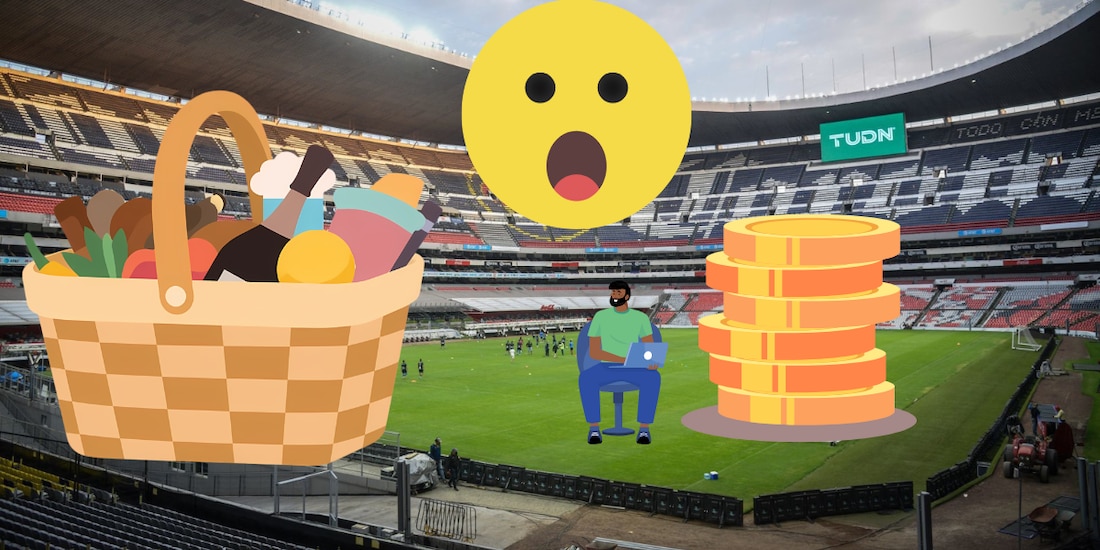 Se filtraron los elevados precios de los alimentos en el renovado Estadio Azteca.