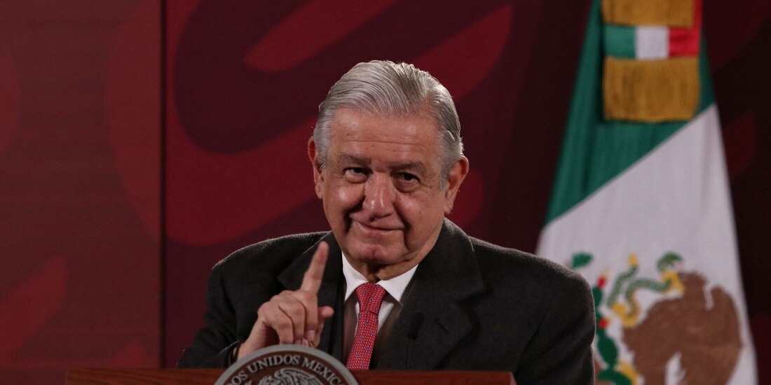 AMLO ofreció este viernes 28 de enero de 2022 conferencia de prensa, conocida como la "mañanera", desde Palacio Nacional.