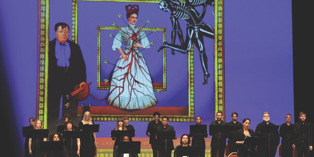 Guadalupe Paz, al frente, en el papel de la pintora.