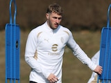 Santiago Giménez en un entrenamiento con el Milan