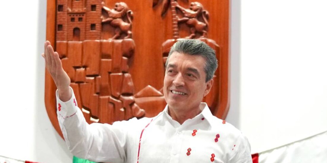 Rutilio Escandón, Gobernador de Chiapas, después de su Cuarto Informe.