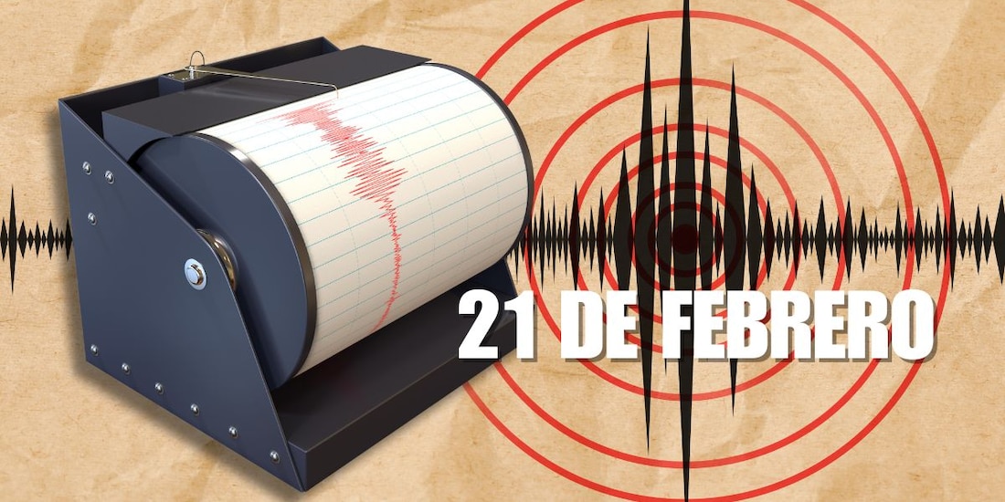 Esta es la actividad sísmica de hoy, 21 de febrero.