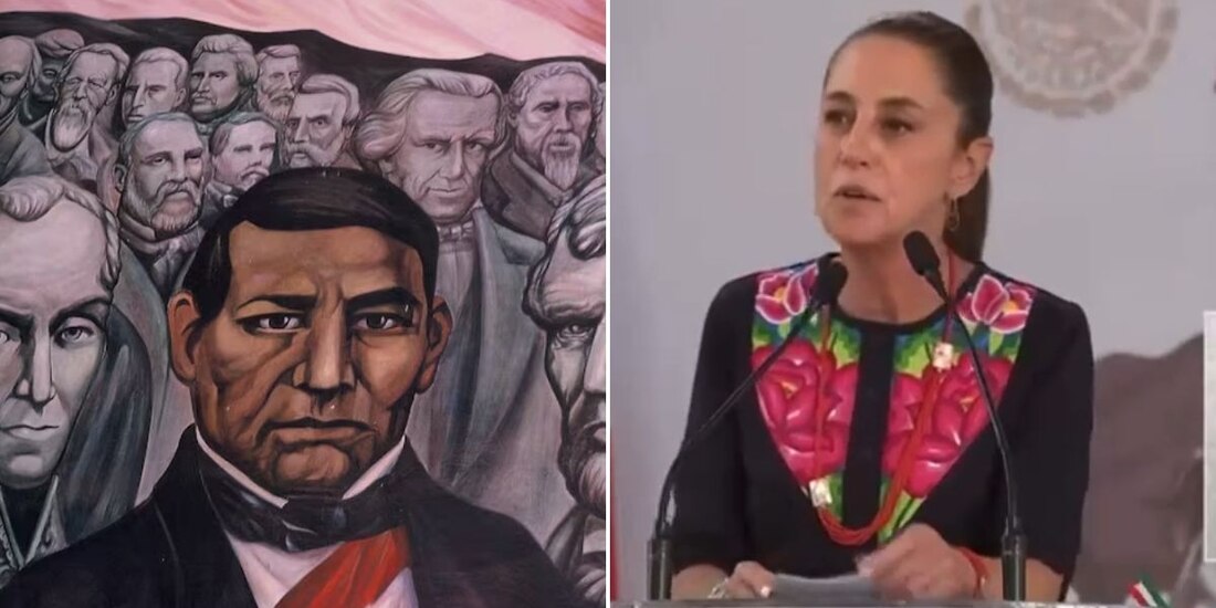 Claudia Sheinbaum honra el legado de Benito Juárez.