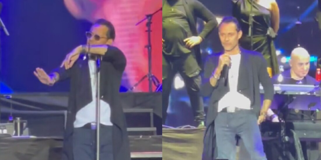 Lanzan botella a Marc Anthony en pleno concierto.