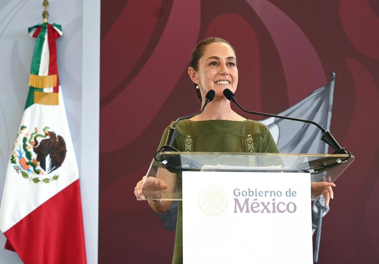 La presidenta Claudia Sheinbaum desde Yucatán.