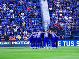 Cruz Azul antes de un partido de la Liga MX