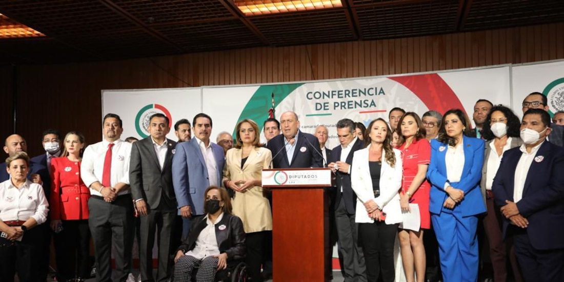 Grupo parlamentario del PRI en la Cámara de Diputados.