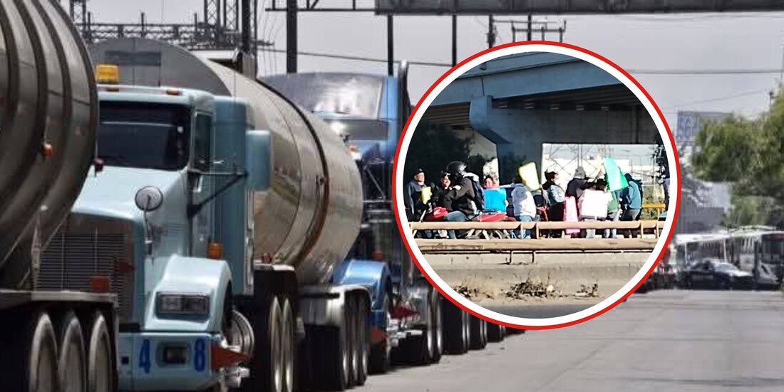 Bloqueo vial por manifestación de piperos