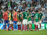 Futbolistas de la Selección Mexicana, después de su derrota contra Argentina en la segunda jornada de la Copa del Mundo Qatar 2022.