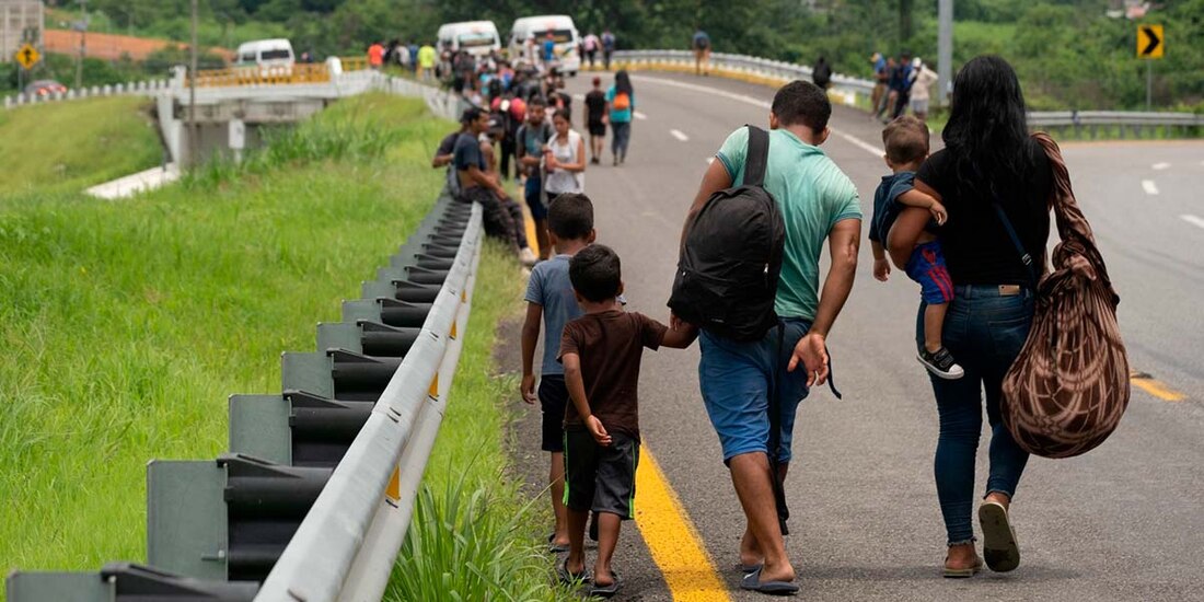 Migrantes en México.