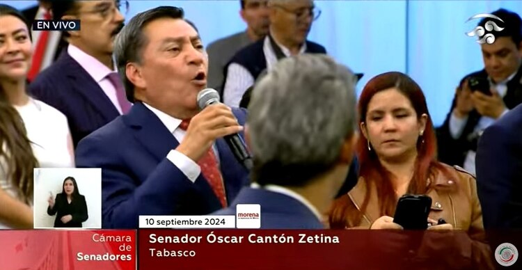 El senador morenista Oscar Cantón Zetina.