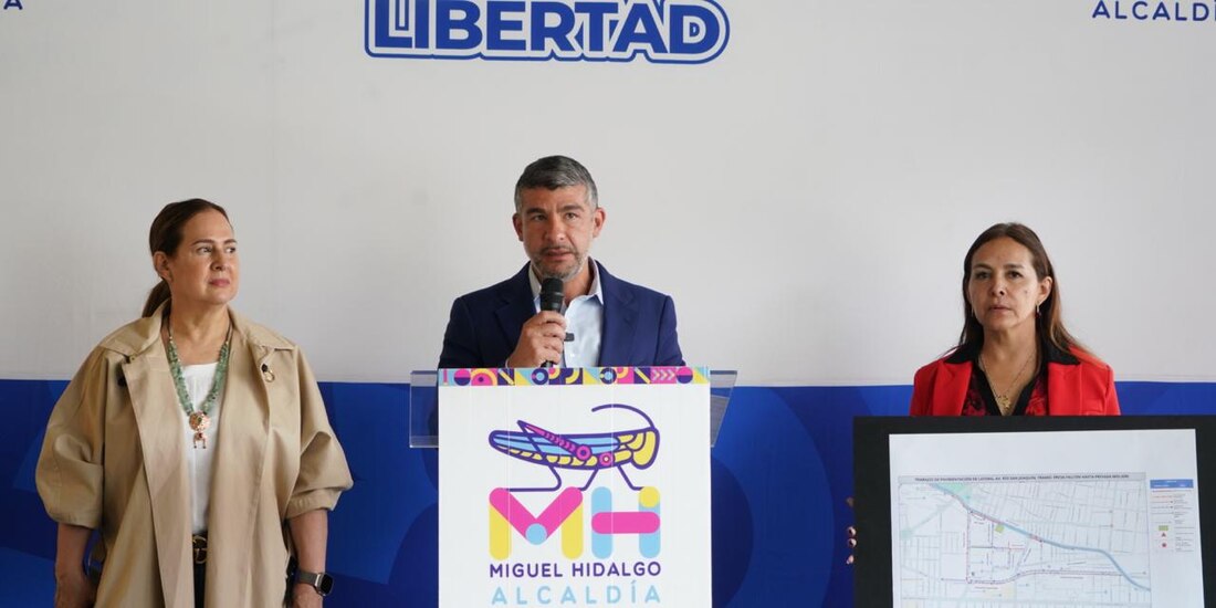 Autoridades en la Alcaldía Miguel Hidalgo.