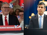 Richi Sunak (der.) reconoce derrota tory en elecciones; Keir Starmer (izq.) va por el cambio.