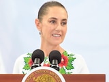 LA TITULAR del Ejecutivo federal, ayer, en conferencia en Tulum, Quintana Roo.