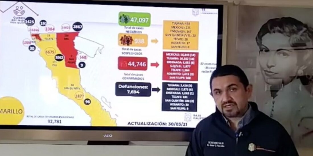 El secretario de Salud de Baja California, Alonso Pérez Rico.