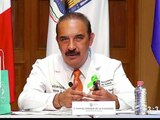 El secretario de Salud Manuel de la O en conferencia de prensa.