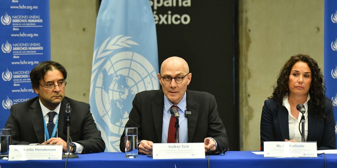 Volker Türk, Alto Comisionado de la Naciones Unidas para los Derechos Humanos, durante conferencia de prensa
