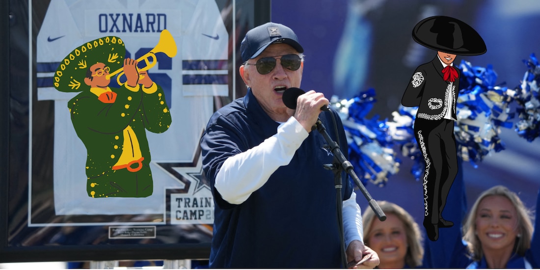 Jerry Jones, propietario de los Cowboys, habló de su afición al mariachi.